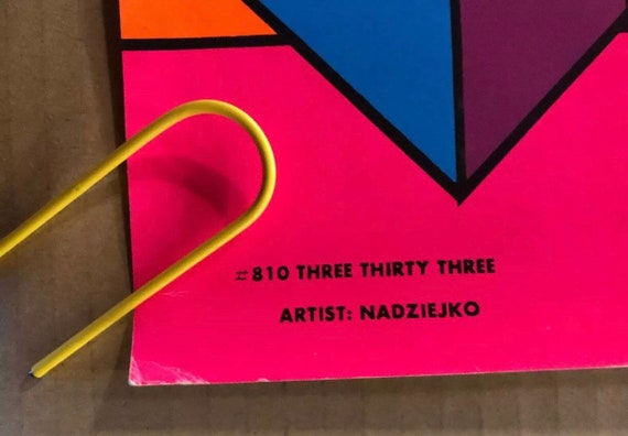 Vintage Blacklight Poster Three Thirty Three Third Eye Inc