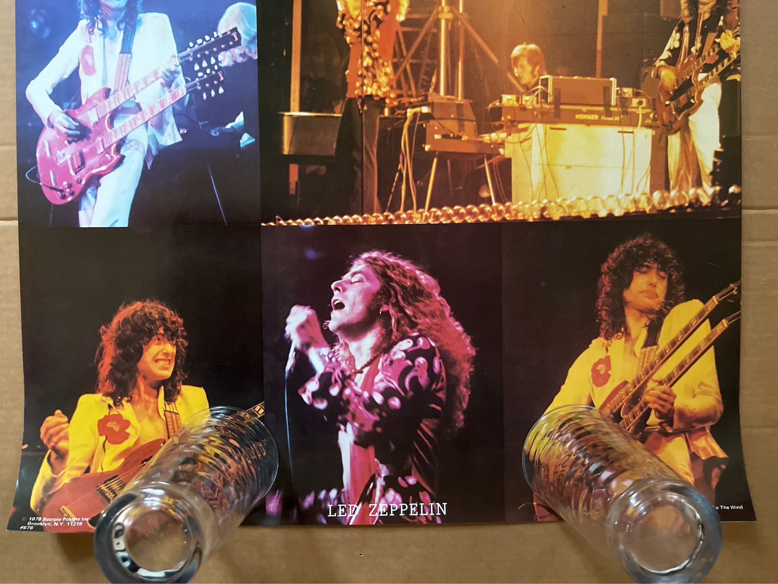 Led Zeppelin Collages Led Zeppelin Vintage Poster Photo Collage Photograph Concert 1970s - Etsy