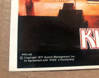 KISS LIVE II ヴィンテージ ステッカー ポスター オリジナル 1977