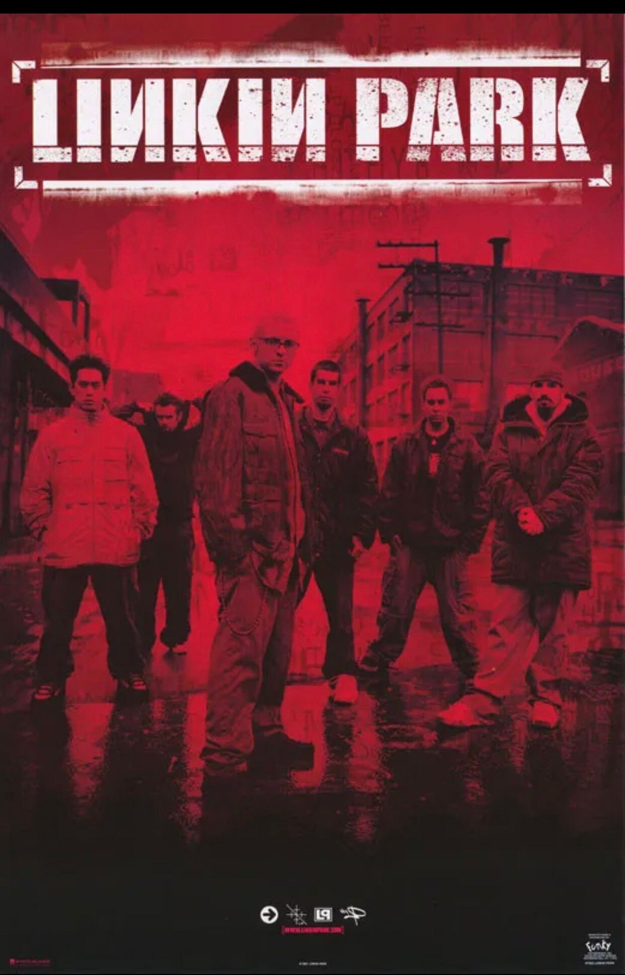 Linkin Park Vintage Poster Group Shot Funky Posters Music
