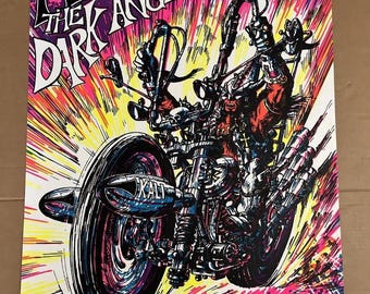 Koth the Dark Angel Vintage Black Light Poster Hells Angels