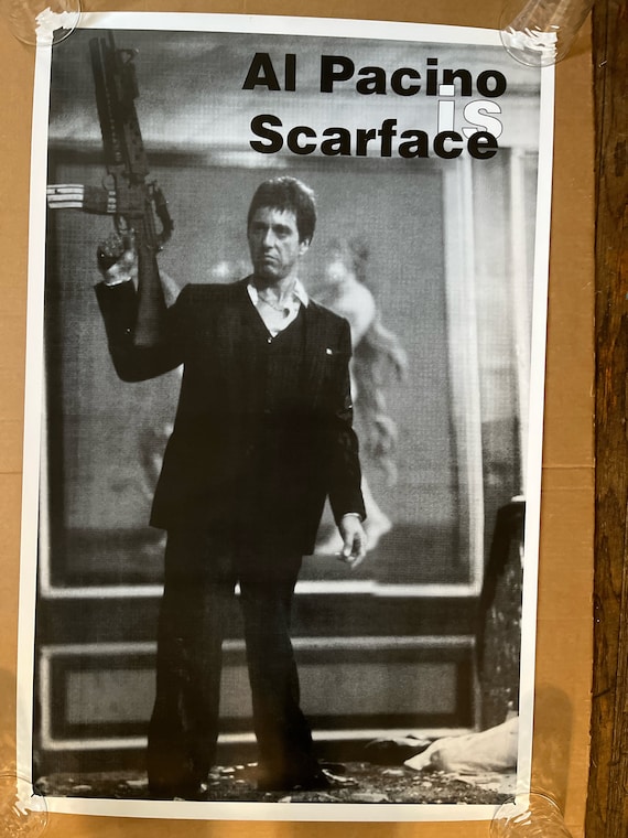 額縁付きScarface スカーフェイス A2ポスター ② 額縁付き】Scarface