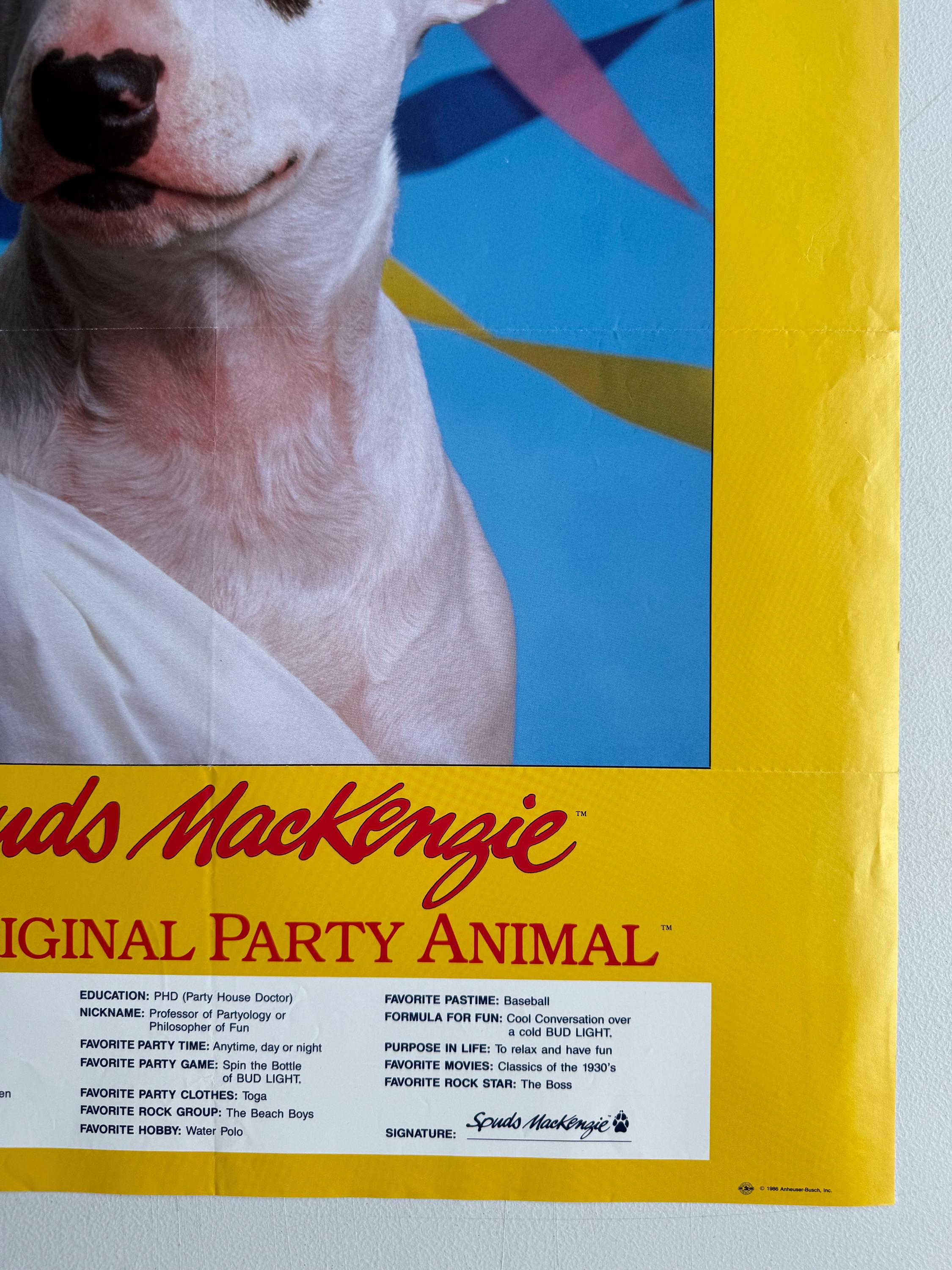 スパッド・マッケンジー ヴィンテージポスター バドライト オリジナル