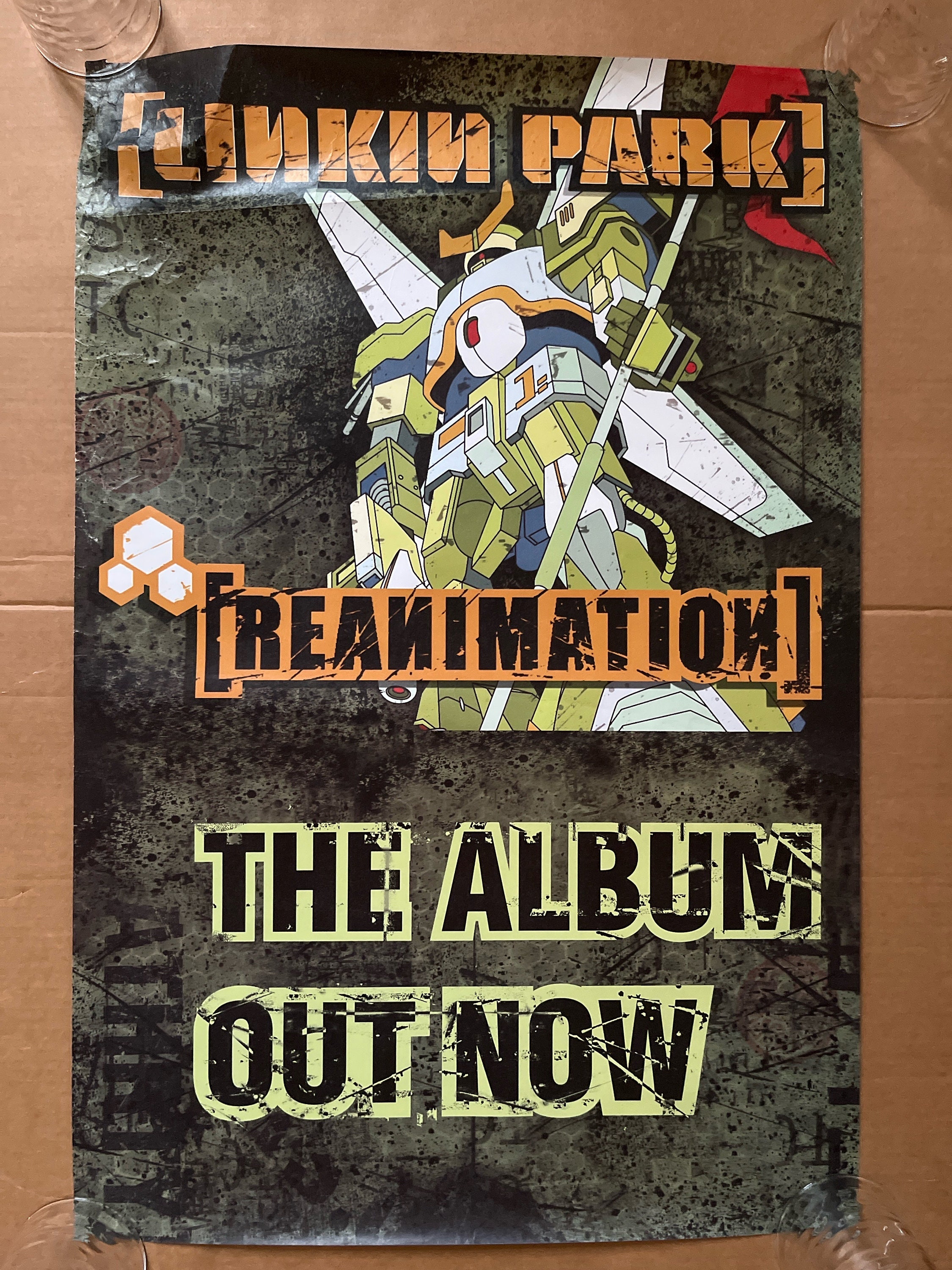 Vintage Poster Linkin Park Reanimation Music Memorabilia Album