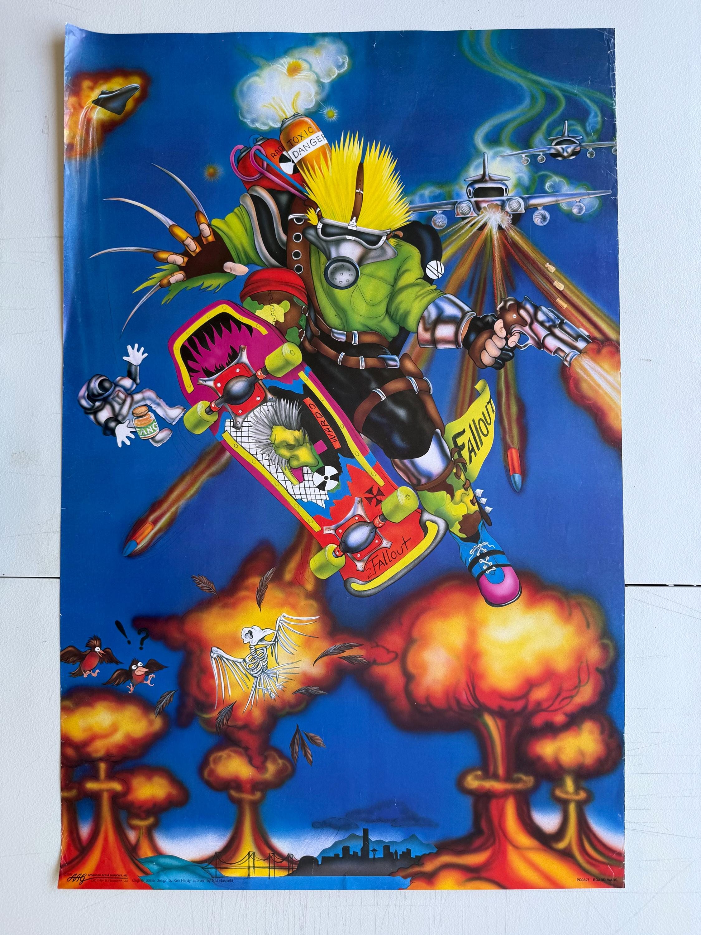 1980s Skateboard Poster - Etsy