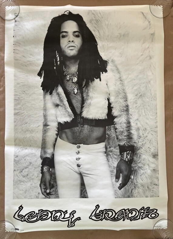Vintage Original 1993 Lenny Kravitz Poster 90s Rock Music Photo