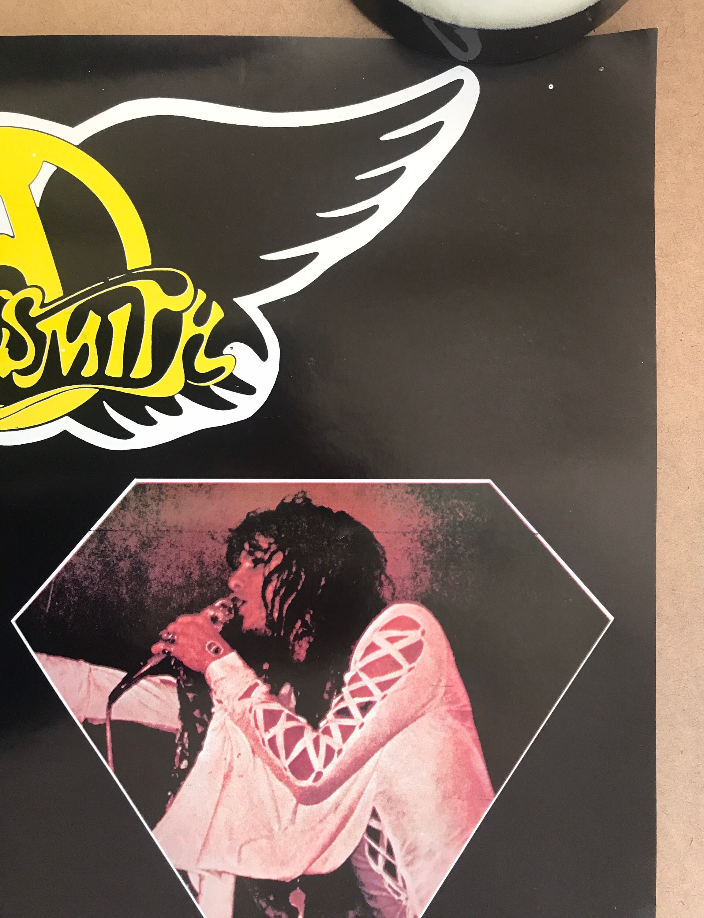 ヴィンテージ オリジナル 1980 年代 エアロスミス ツアー ポスター