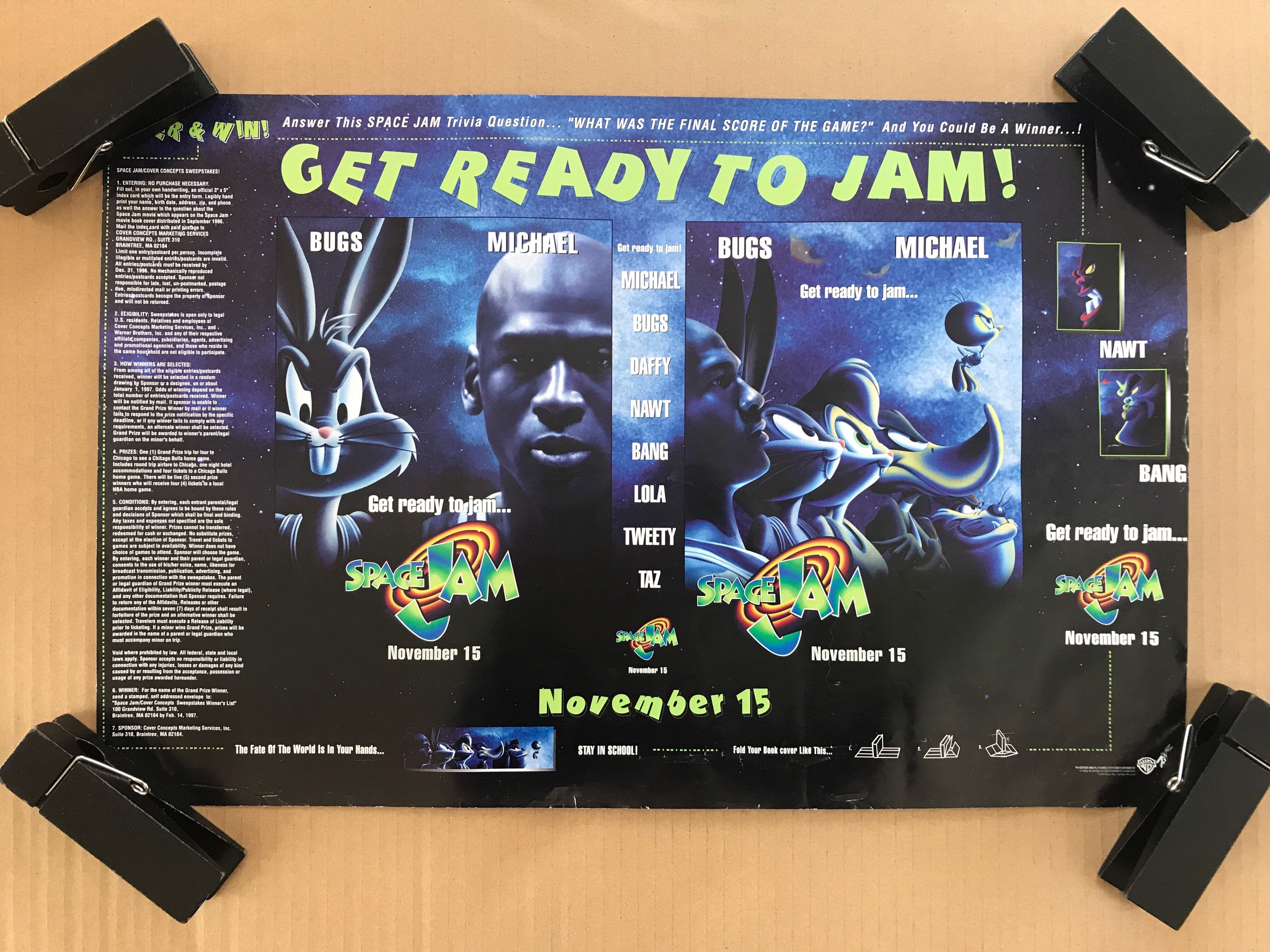 ヴィンテージ オリジナル 1990 年代 Get Ready to Jam スペース