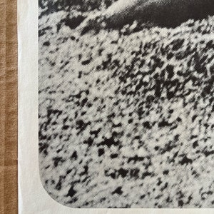 Original Vintage 1970s Jane Fonda Poster Beach Nude Black and White 70s