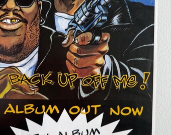 Doctor Dre and Ed Lover Back up off Me Vintage Poster Hip Hop Rap