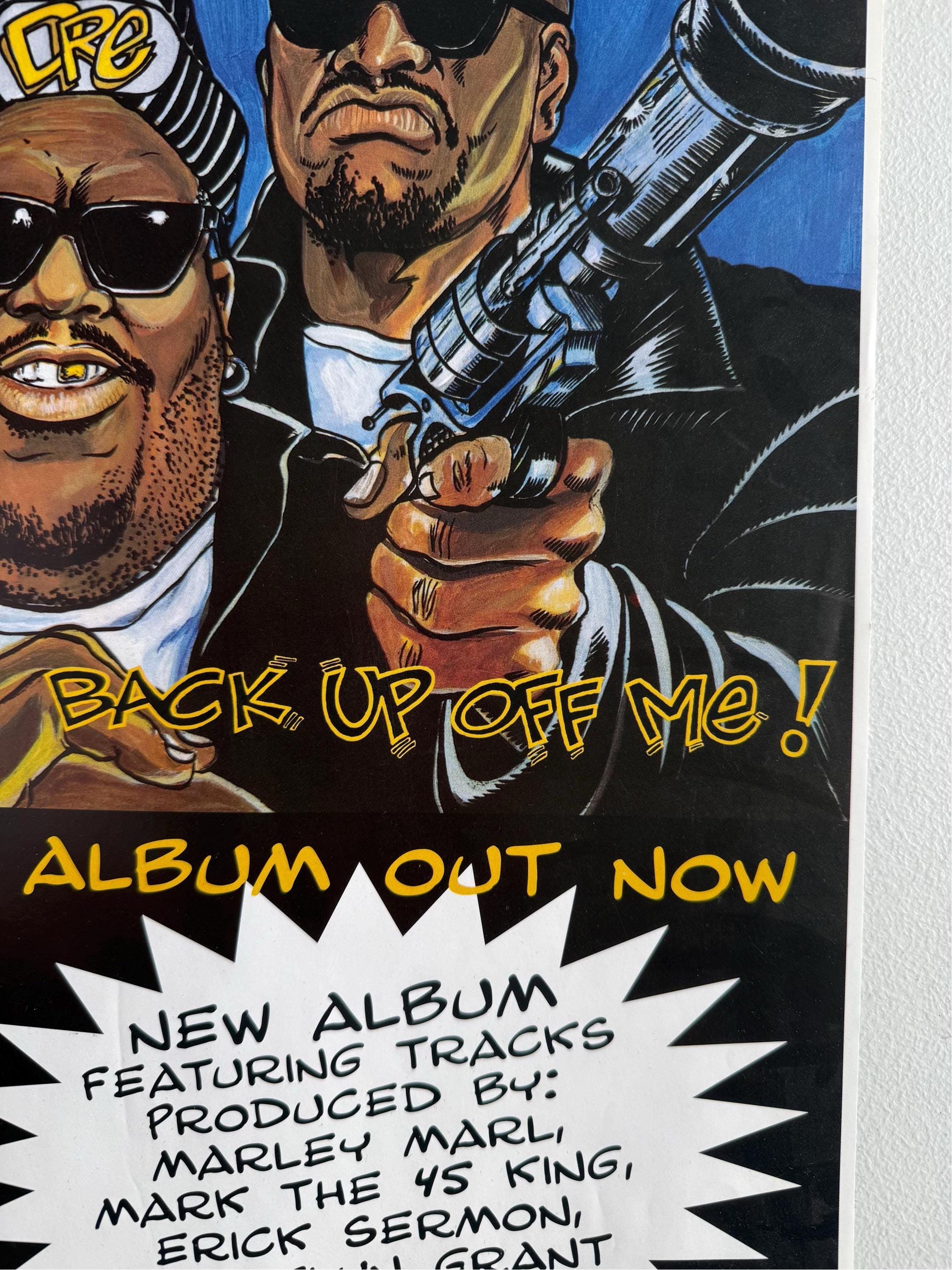 Doctor Dre and Ed Lover Back up off Me Vintage Poster Hip Hop Rap