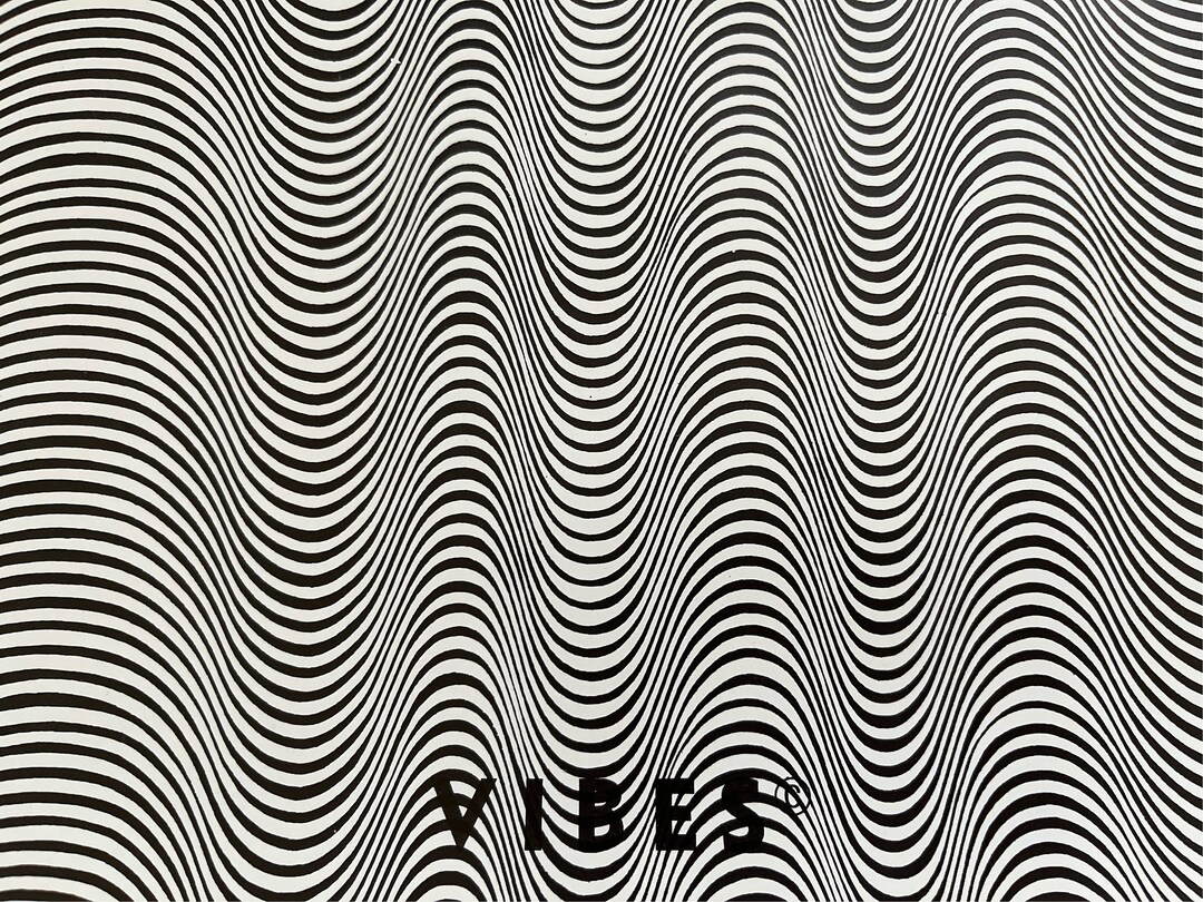 Affiche Psychédélique Vintage 1970 - Super Cycle Lumière Noire - Originale - 33 Pouces