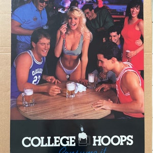 College Hoops Consume It Woman Referee March Madness Vintage Poster