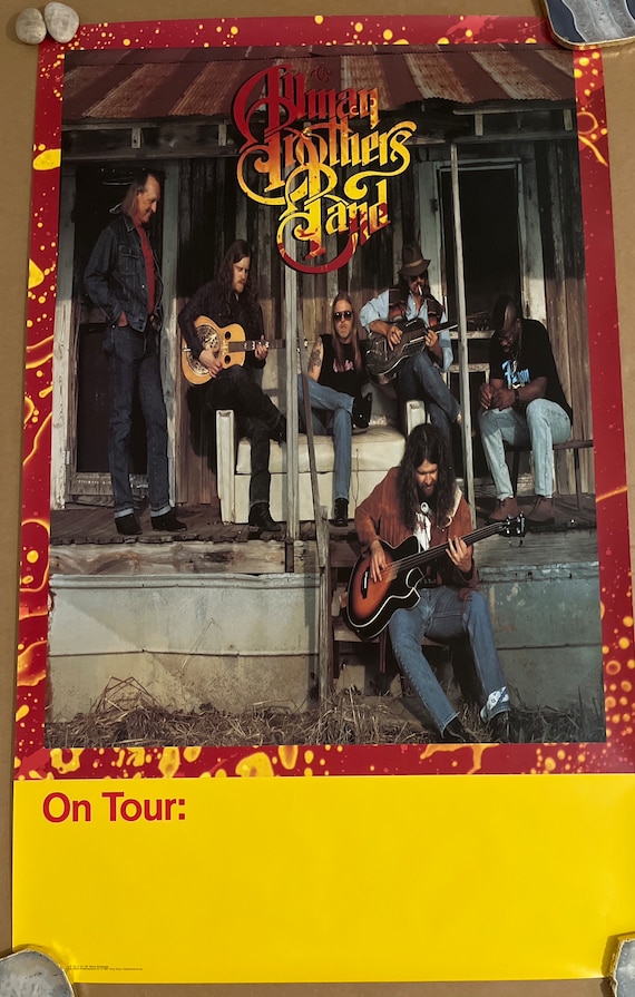 Allman Brothers Band on Tour 1991 Vintage Poster - Etsy