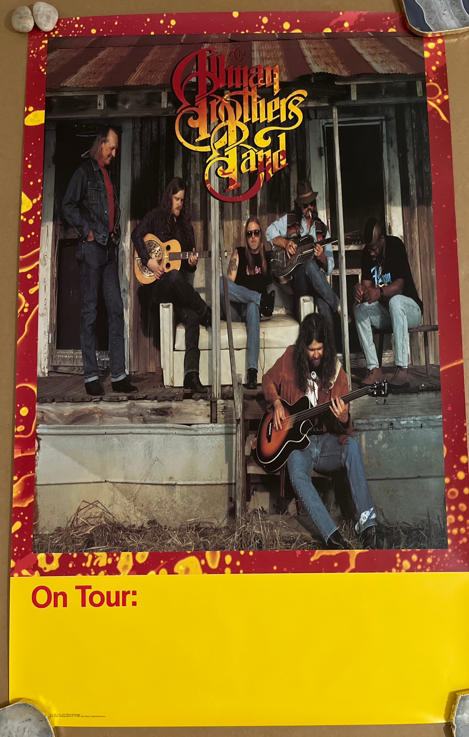 Allman Brothers Band on Tour 1991 Vintage Poster - Etsy