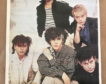 Vintage Original 1980s Duran Duran Music Memorabilia Poster Pinup
