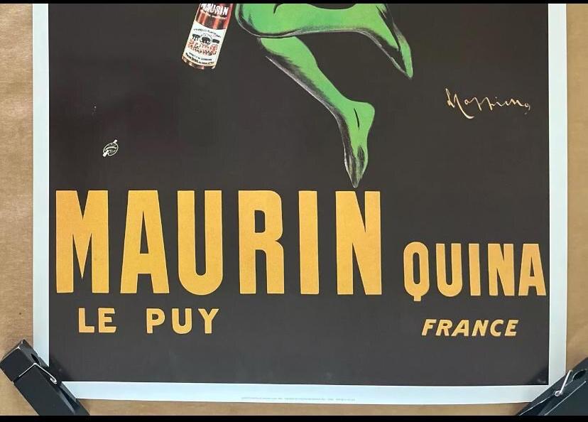 Vintage Original 1920 Maurin Quina Le Puy France Poster Alcohol Ad