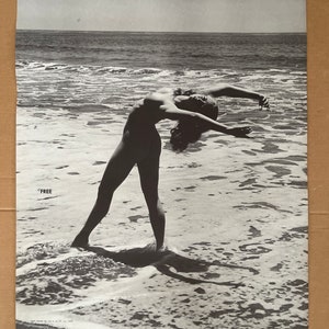 Free Original Vintage Poster Nude Woman on Beach Naked 1960s Sexy Pinup ...