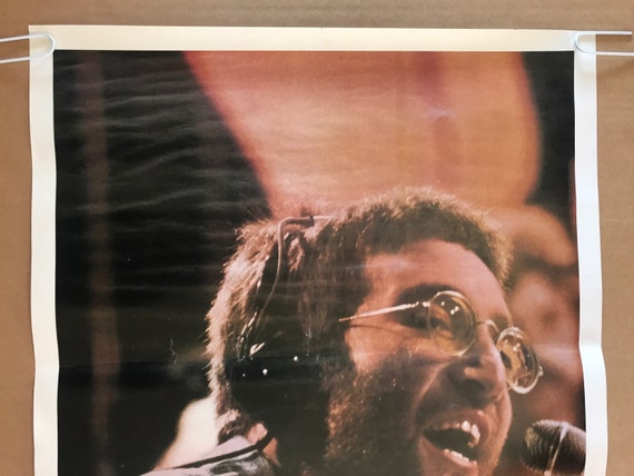 Original Vintage 1980 John Lennon Memorial Peace Poster Music