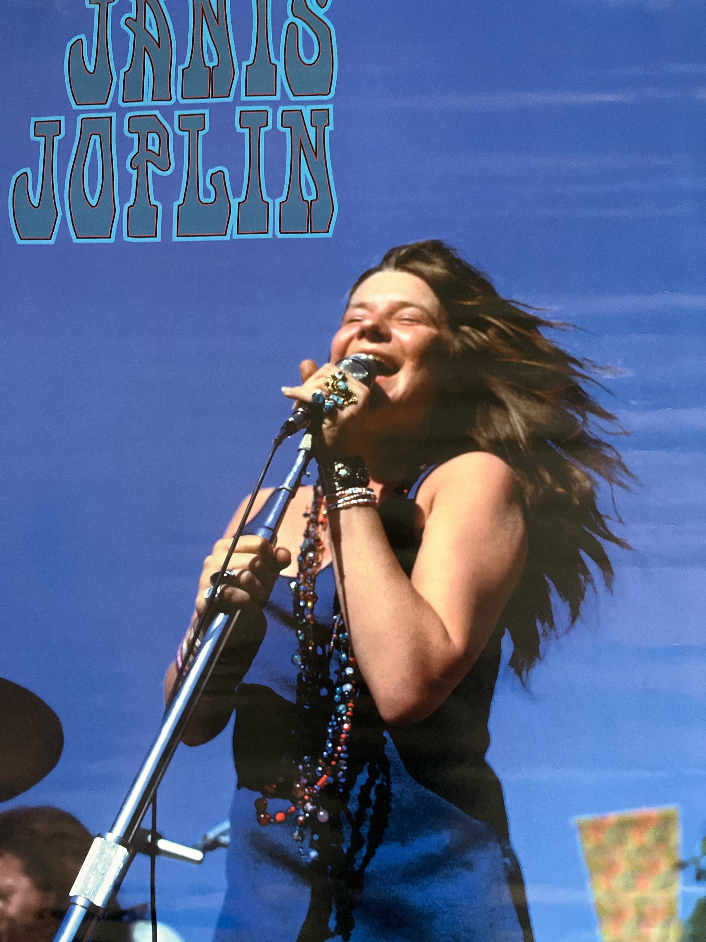 ジャニス ジョプリン 歌う ビンテージ ポスター 音楽 記念品 1998 記念