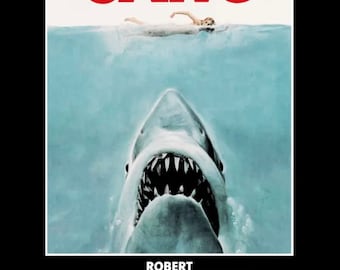 ジョーズ映画ポスタープリントクラシック映画復刻版標準サイズ24 x 36