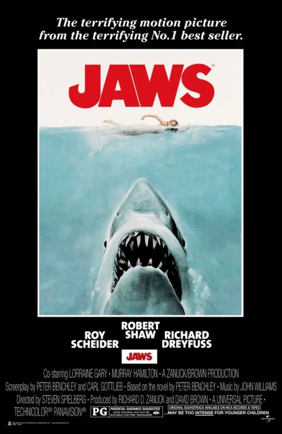 Amazon.co.jp: ジョーズ 映画ポスター JAWS S スピルバーグ US版