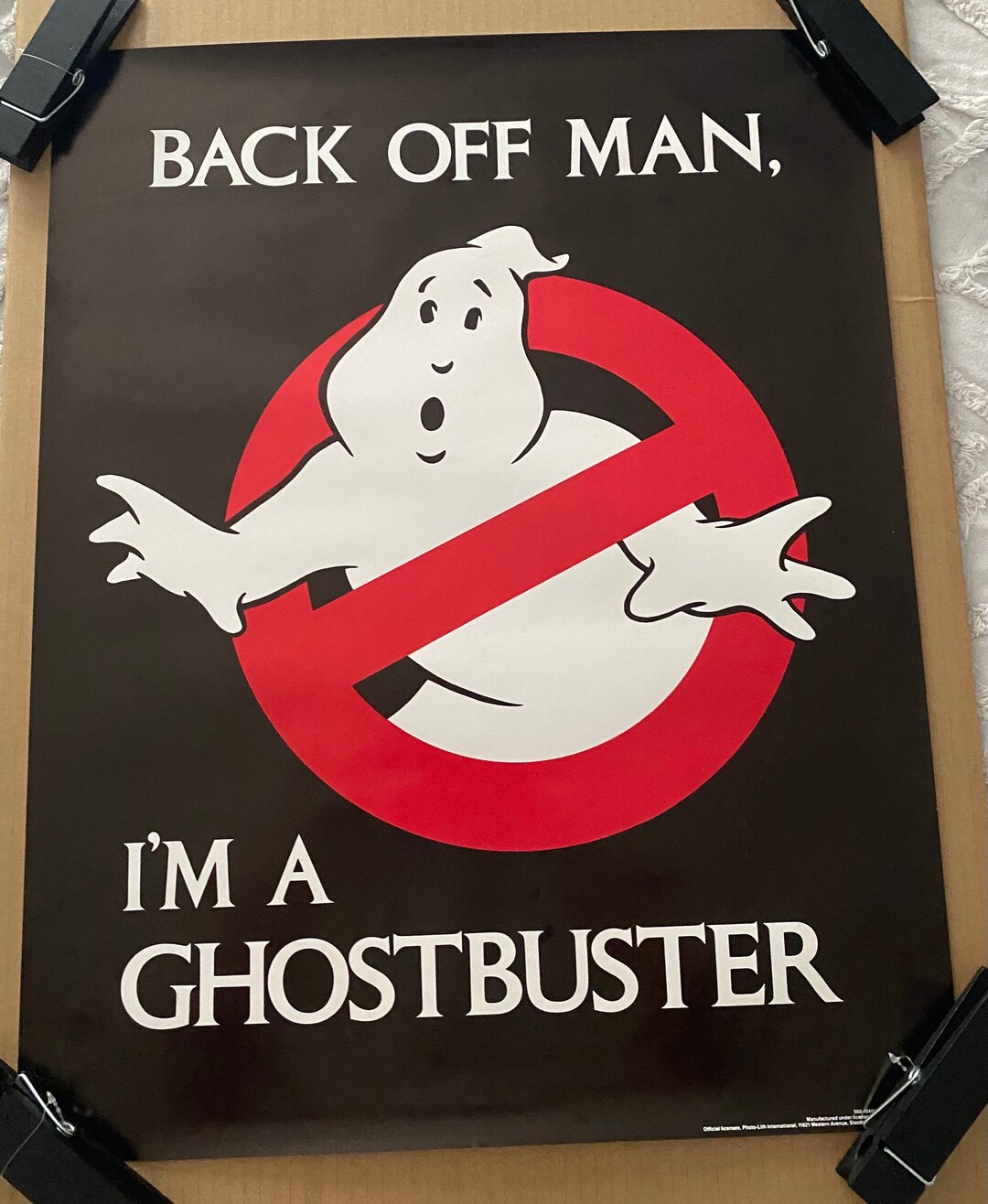Back off Man I’m a Ghostbuster Movie Original Vintage 1980’s ...