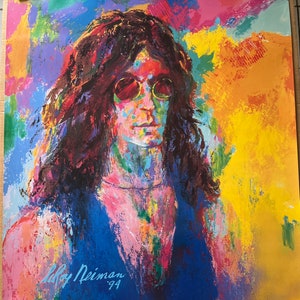 Leroy Neiman Howard Stern Póster vintage de la década de 1990