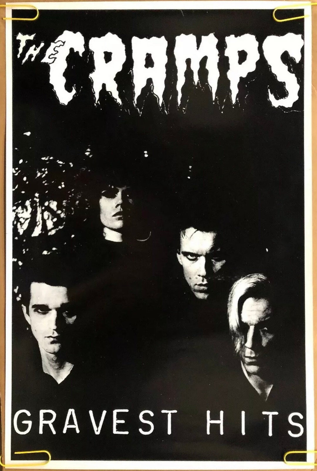 THE CRAMPS ヴィンテージポスター The Cramps Original Vintage Poster 1980's Rock & Roll Music