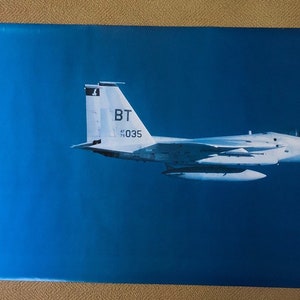 Compruebe seis Vintage Poster F15 Eagle Fighter Jet Plane 1986 George Hall Air Force