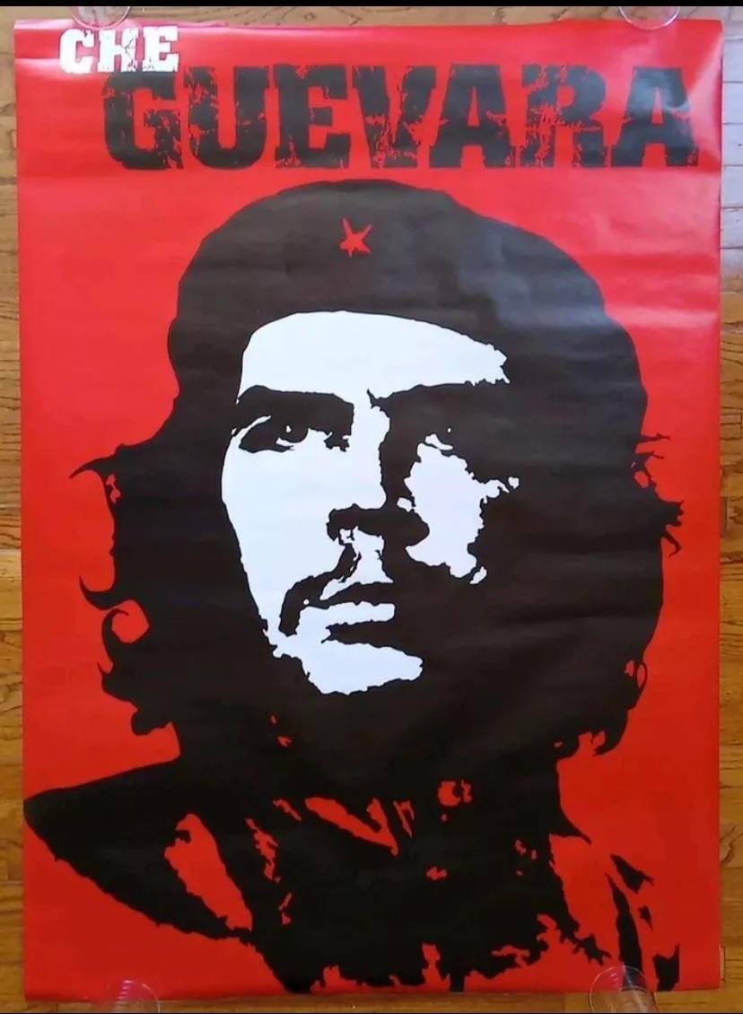 00s デッドストックCHE GUEVARA 大判ポスター Vintage Subway Size Poster Che Guevara Political Military Leader