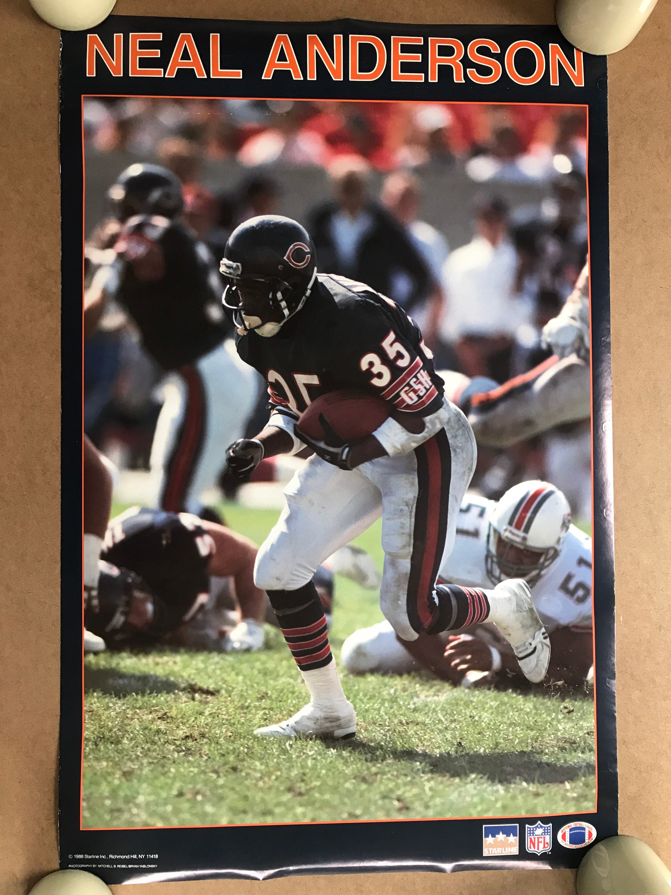 80年代 NFL BEARS スカジャン M Vintage 1980s Chicago Bears Chalk Line Satin Bomber Jacket
