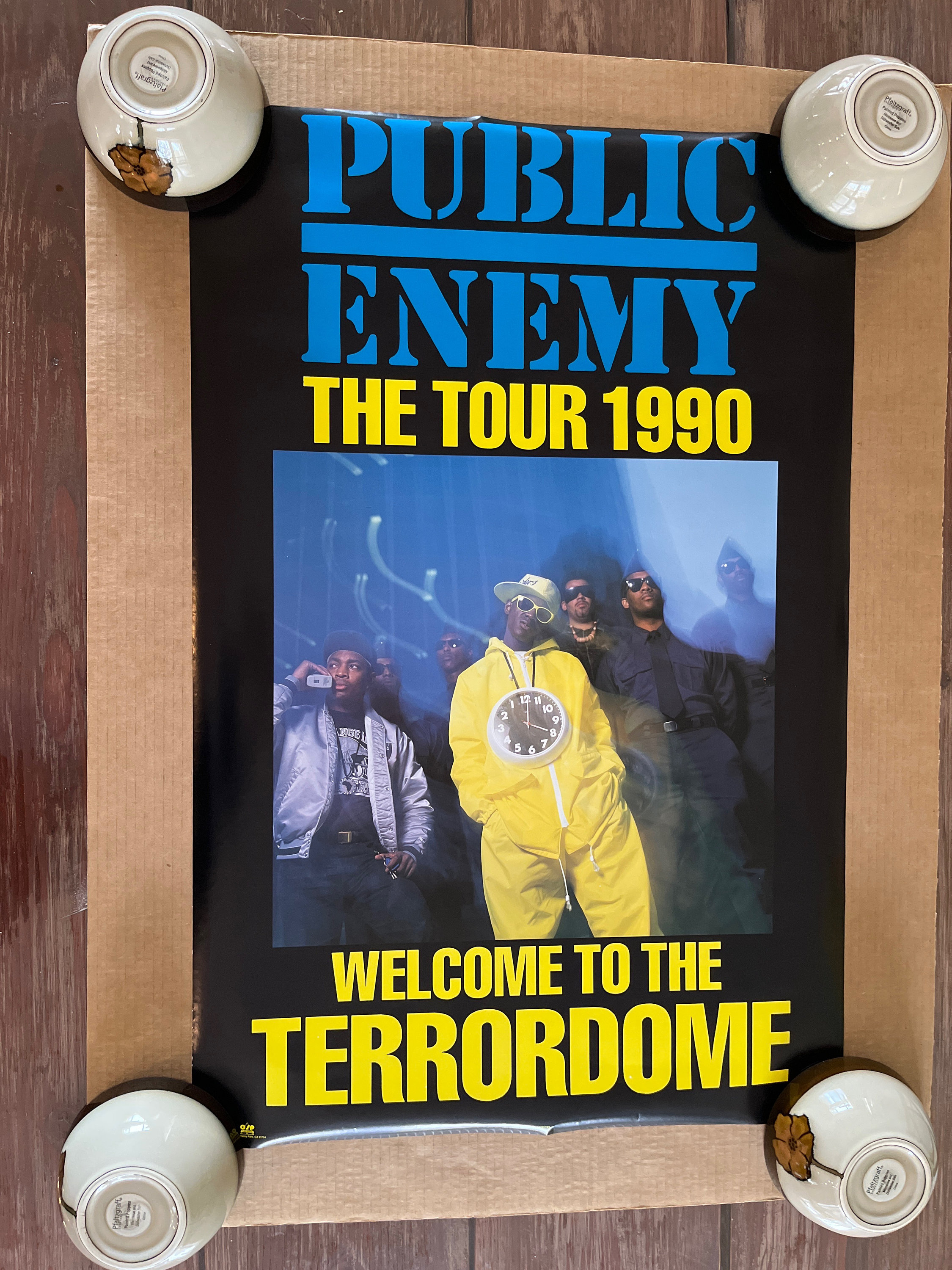 Public Enemy Vintage Poster 1990 Tour Welcome to Terrordome Public Enemy Vintage Poster 1990 Tour Welcome to Terrordome