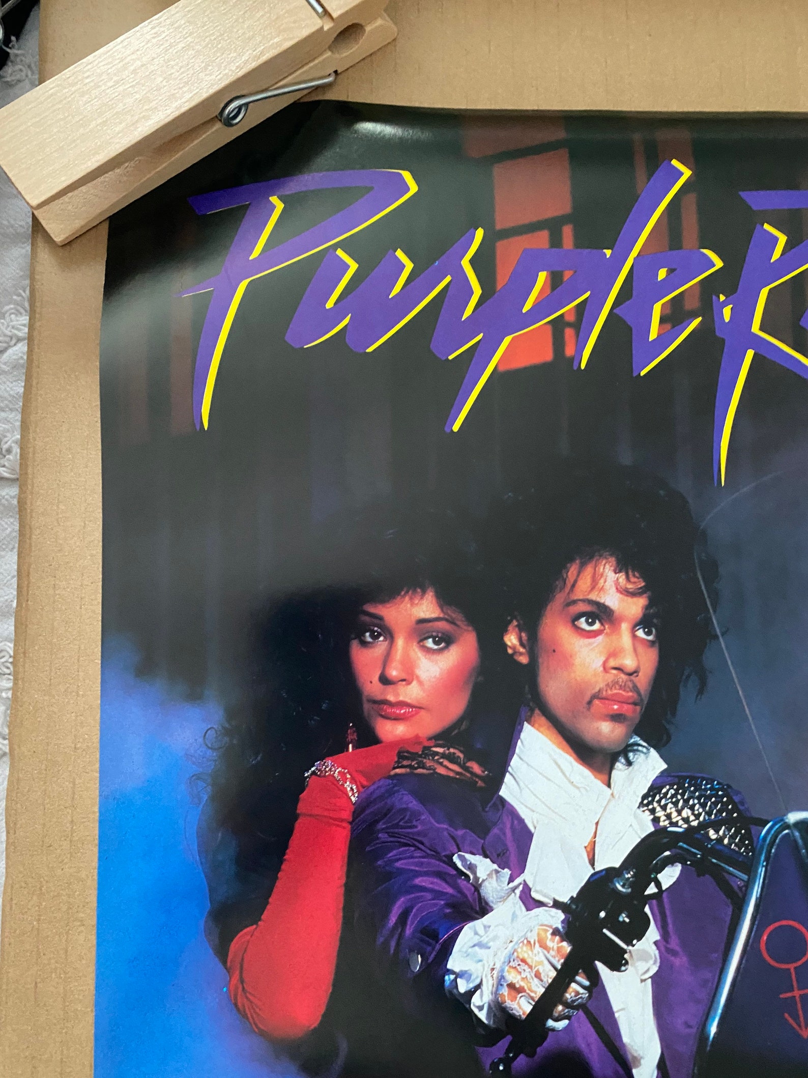 Purple Rain Original Vintage Poster 1980s Etsy UK