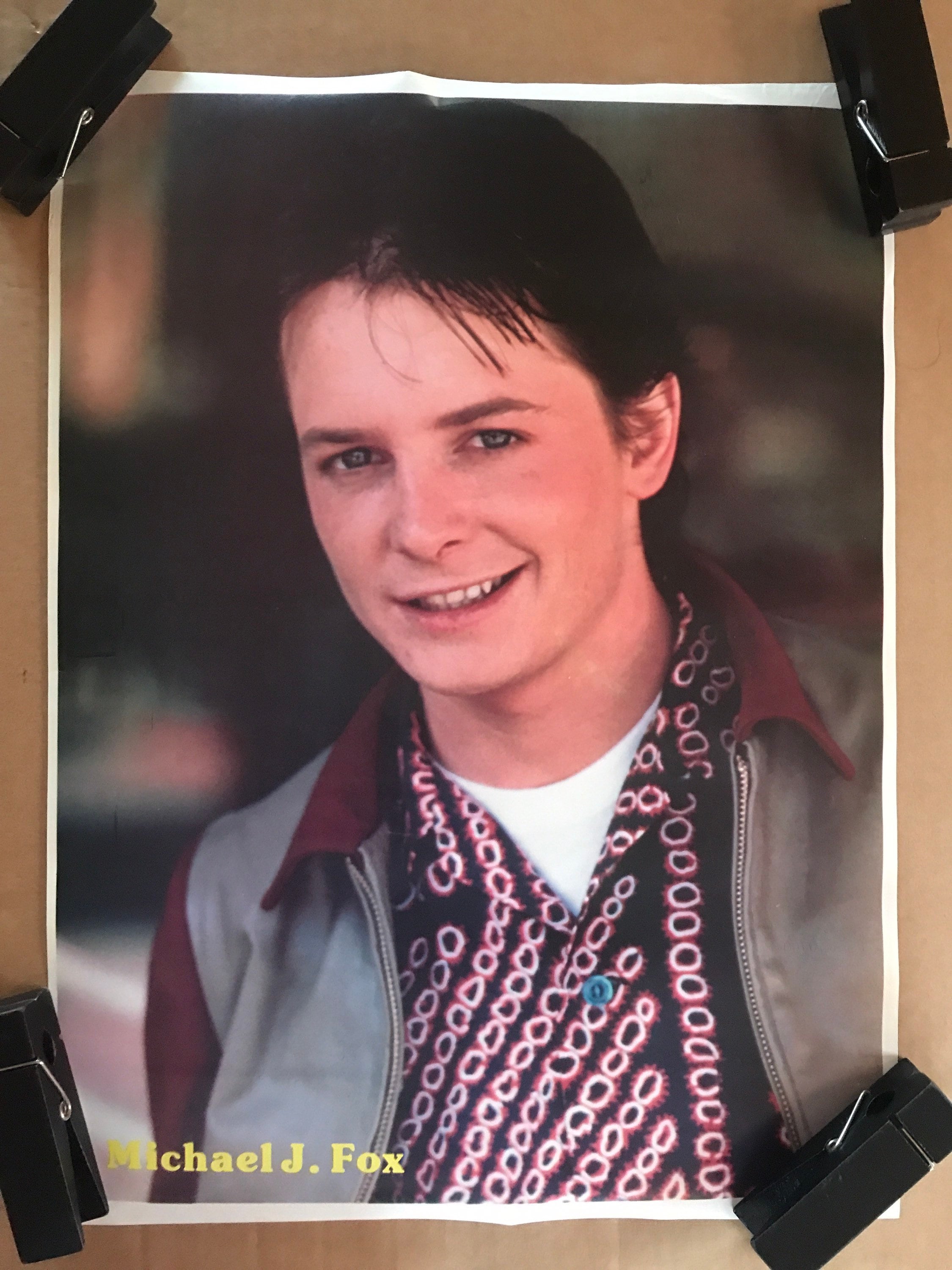 ダウンダウン ２５年前のポスター ヴィンテージオリジナル 1980 年代 マイケル J フォックス ポスター