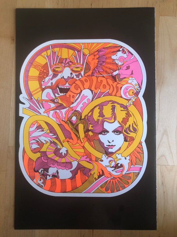 Acid Land San Francisco Double Sided Blacklight Poster Print - Etsy