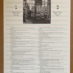 Murphys Computer Law Cartel Original Vintage Codificación Ciencia Computadoras Coder 1984
