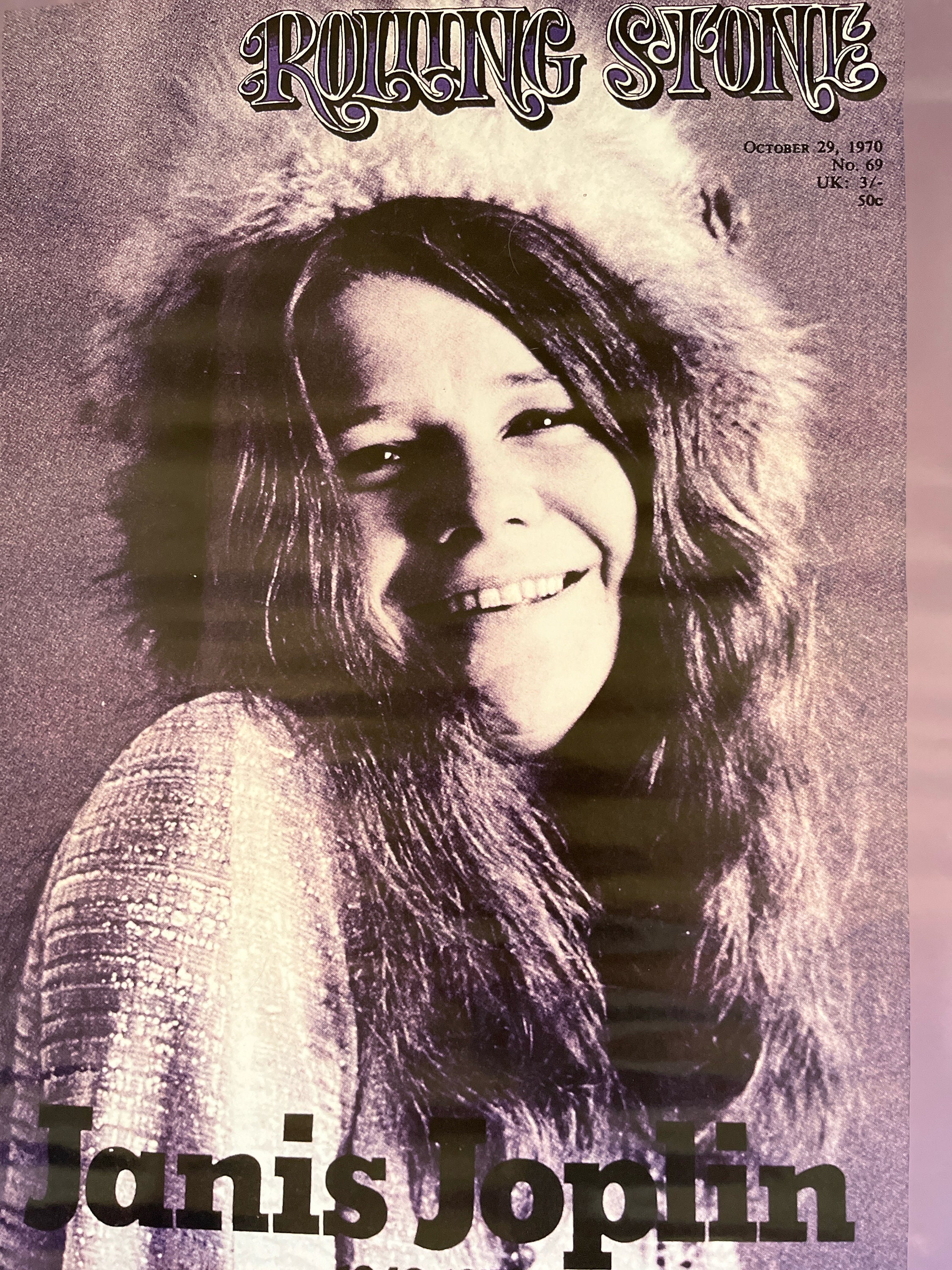 Poster del concerto di Janis Joplin Louisville o targa in metallo