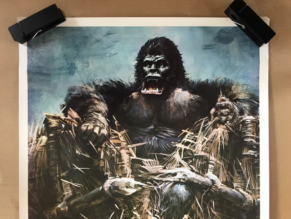 ヴィンテージ オリジナル 1976 キングコング映画記念品 ポスター