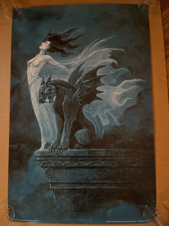 Possessed Vintage Poster Joseph Vargo Gothic Woman Wings Dark