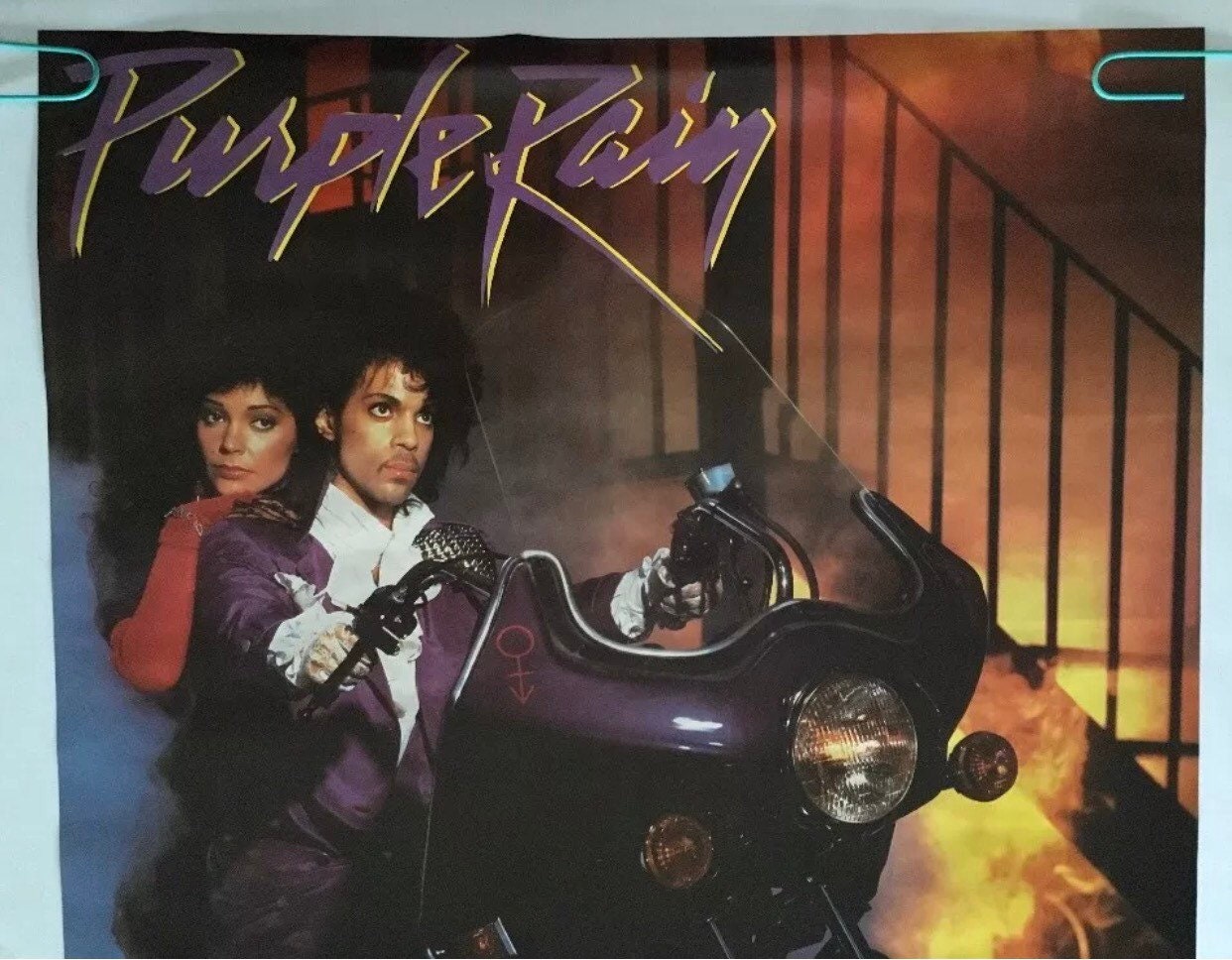 Prince Purple Rain Vintage Poster Promo Pin-up 1984 Movie