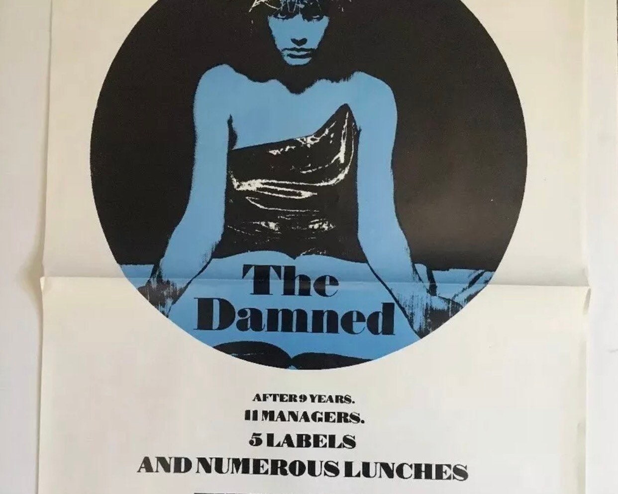 ヴィンテージ オリジナル 1980 年代 ザ・ダムド・グリムリー・フィエン