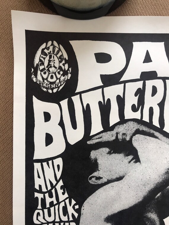 Quicksilver Paul Butterfield ビンテージポスター Vintage 1970s Paul Butterfield Reproduction Pinup Poster Dance