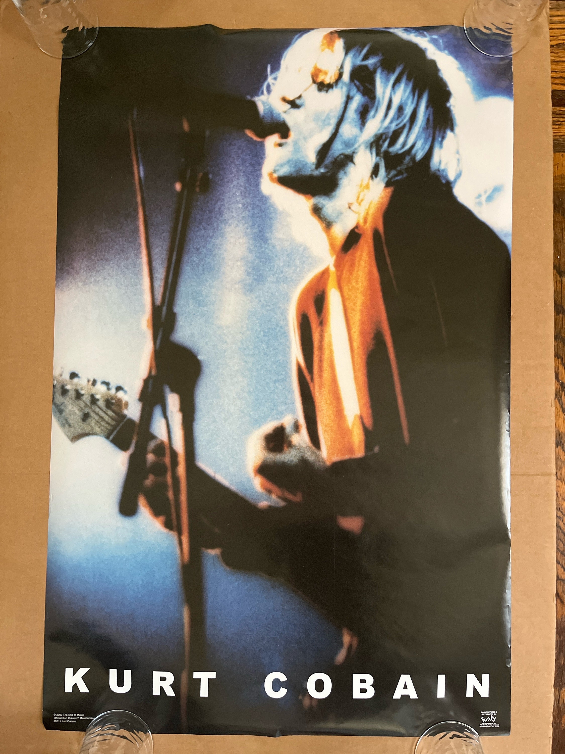 Vintage Poster Kurt Cobain the End of Music 2000 Grunge Memorial