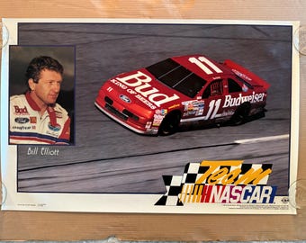 ビル・エリオット ビンテージポスター NASCAR レースカー レーシング