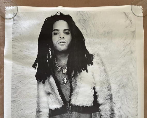 Vintage Original 1993 Lenny Kravitz Poster 90s Rock Music Photo