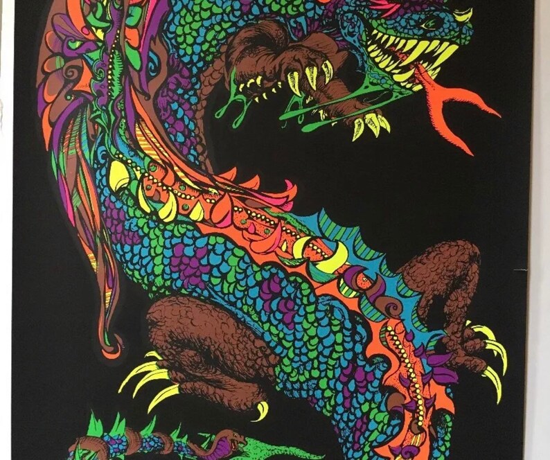 satanic black light poster satanic black light poster