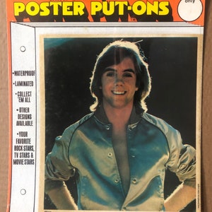 Shaun Cassidy Jacket Vintage Sticker Poster Put-ons Original Stickers Hardy Bits
