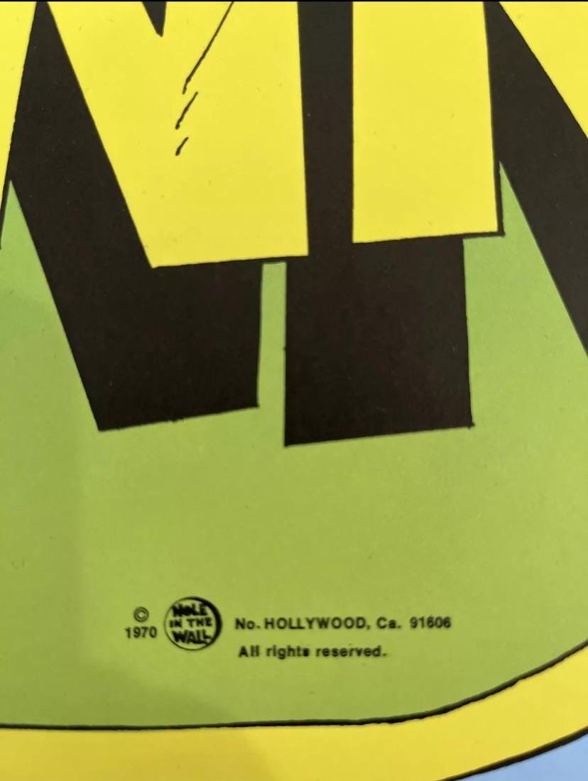 You Stink Vintage Poster Blacklight Animal Pinup 1970s Hole in the