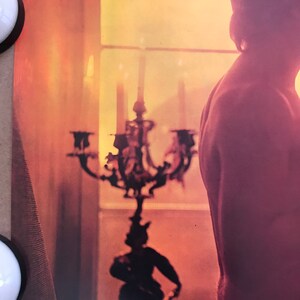 Vintage Original 1970s 1980s Danrose Poster Man and Women Nude Kiss